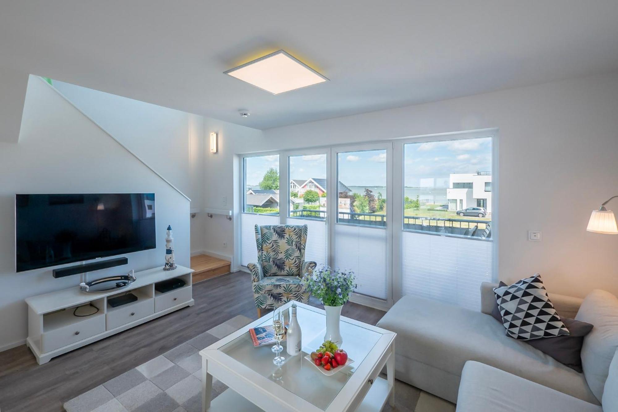 Maisonette Fewo Ostseeflair By Seeblick Ferien Oro, Erste Wasserreihe, E-Saeule ออลเพนิทซ์ ภายนอก รูปภาพ